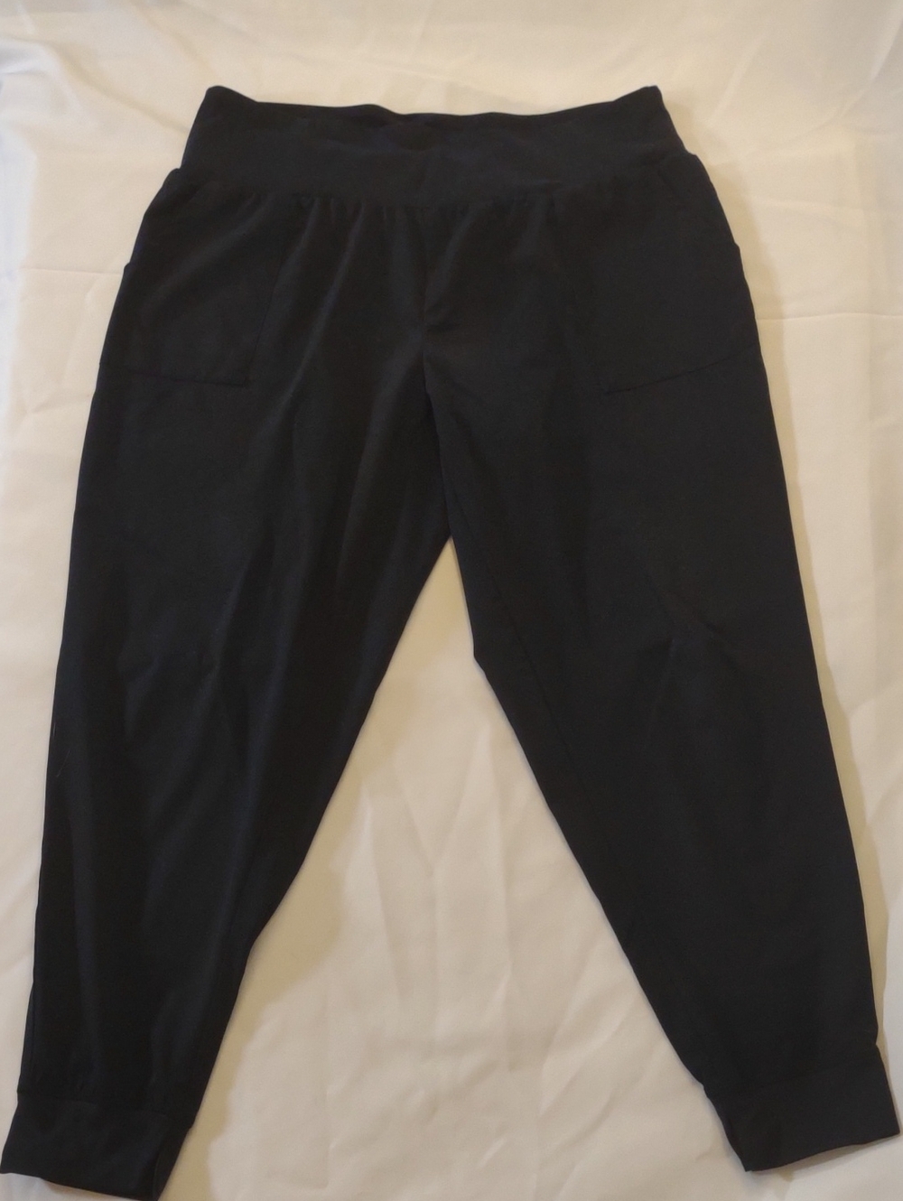 Balance Collection Black Jogger Pants w/ Front Pockets - Size L